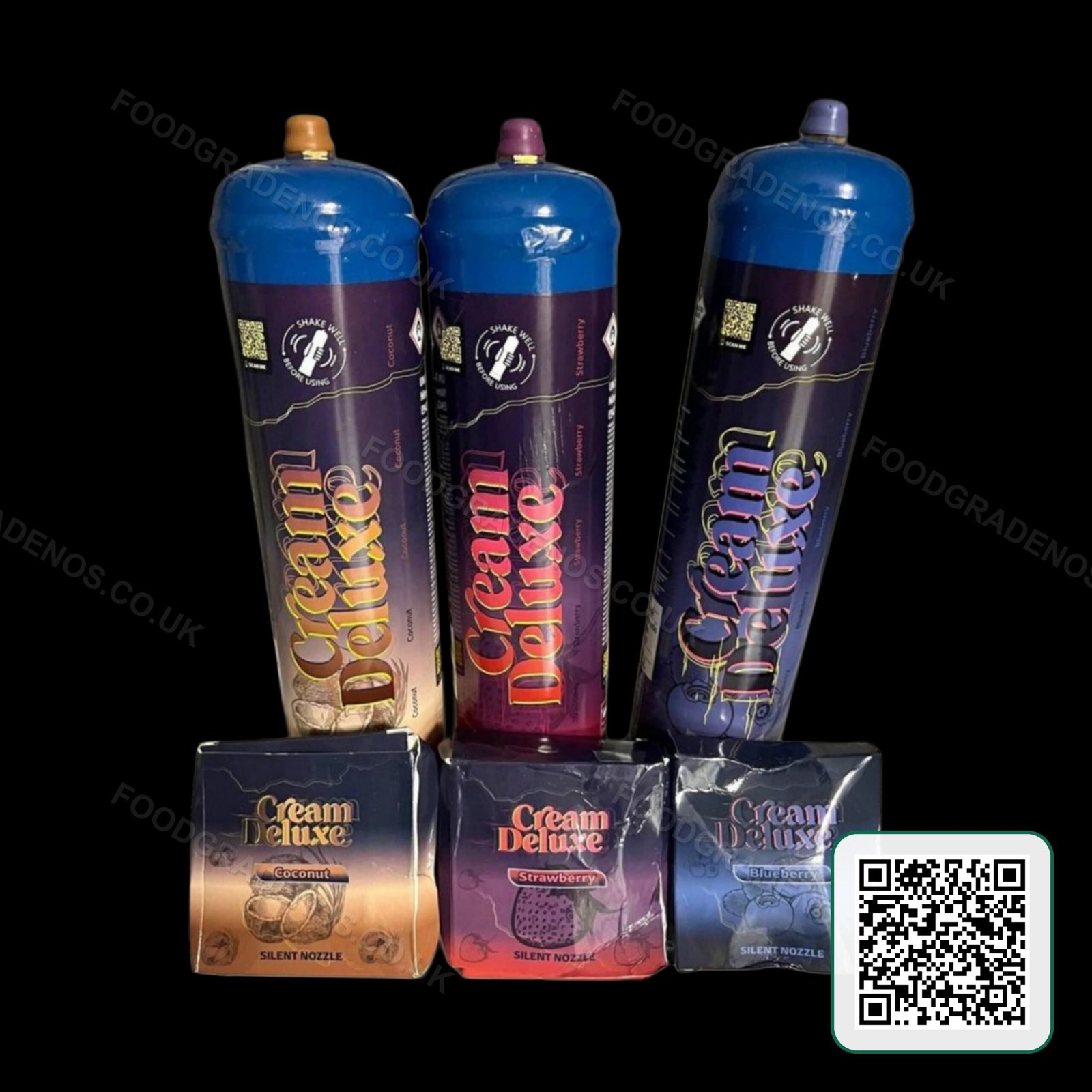 Cream Deluxe Midnight Edition 666g Food-Grade Cylinder - Image 3