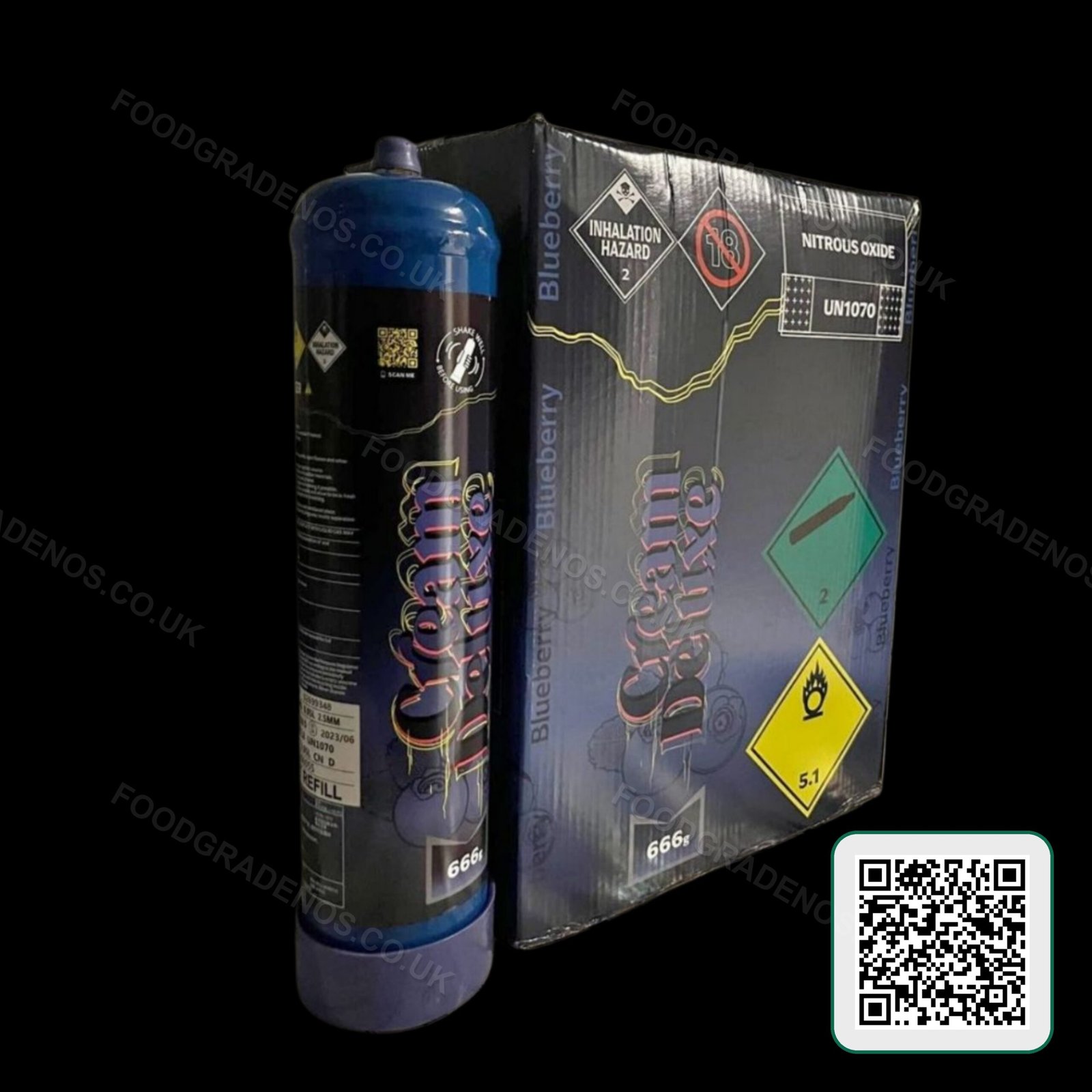 Cream Deluxe Midnight Edition 666g Food-Grade Cylinder - Image 4
