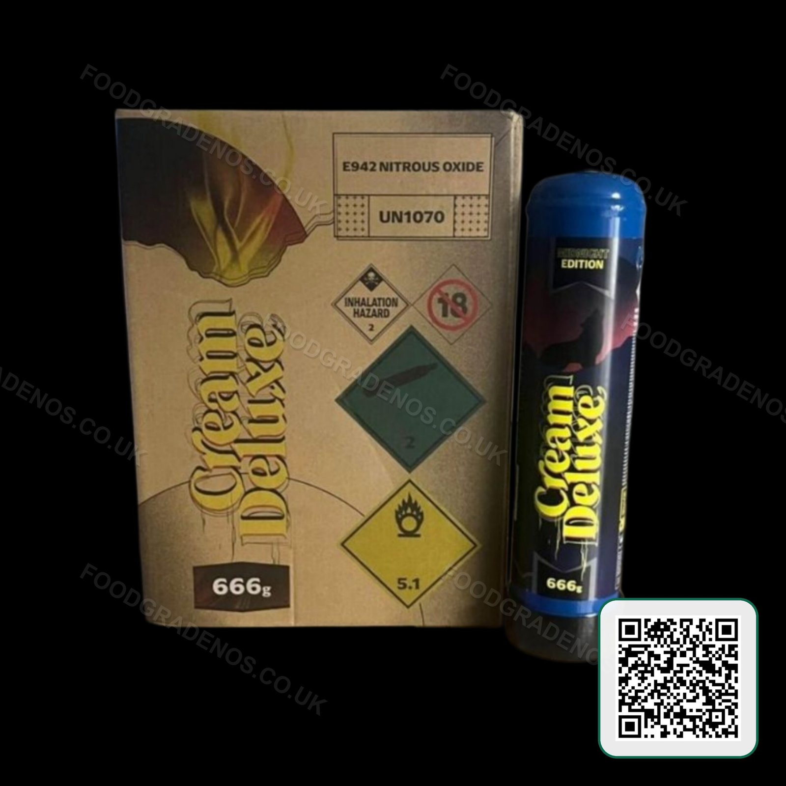 Cream Deluxe Midnight Edition 666g Food-Grade Cylinder - Image 7