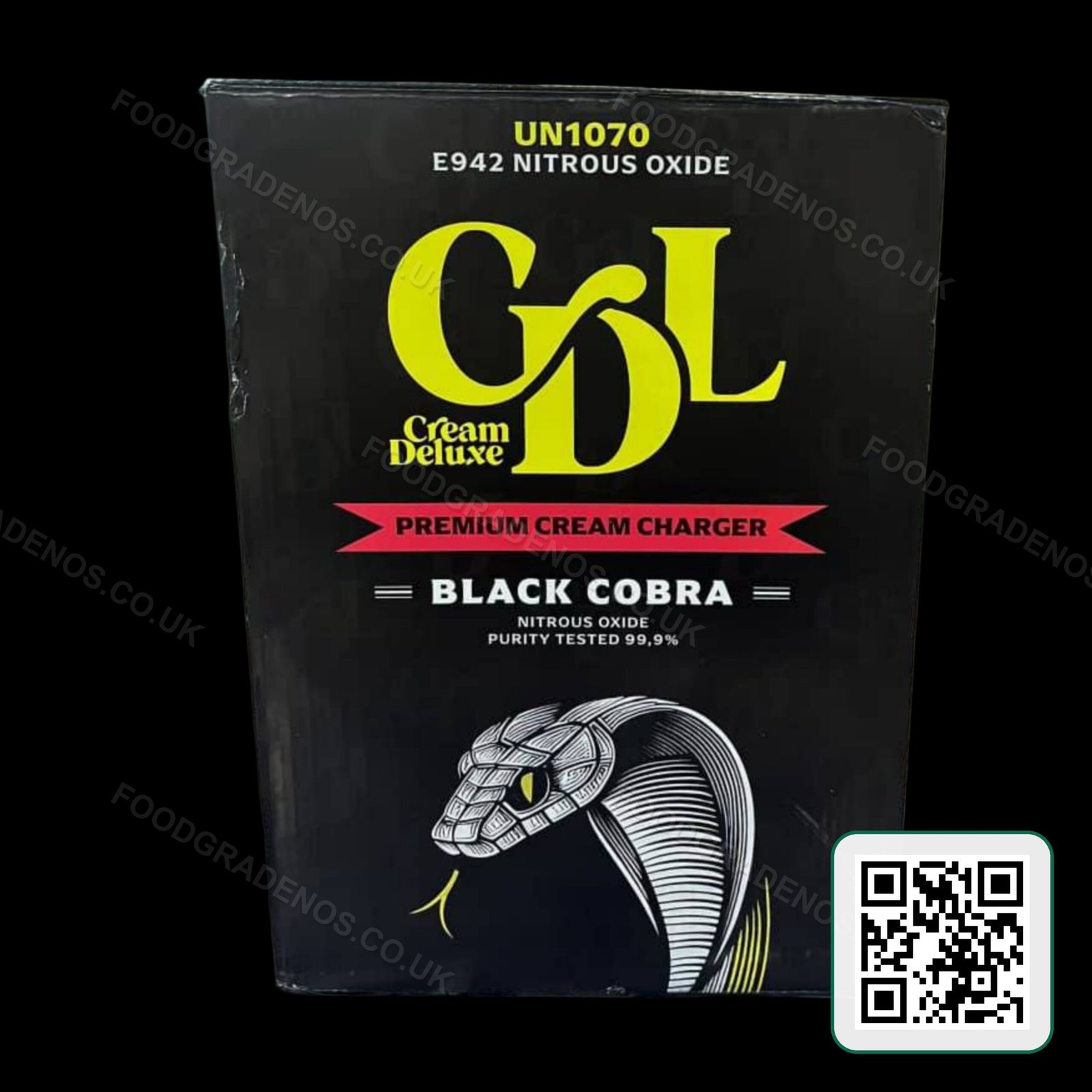 Cream Deluxe Black Cobra 666g Food-Grade Cylinder - Image 2