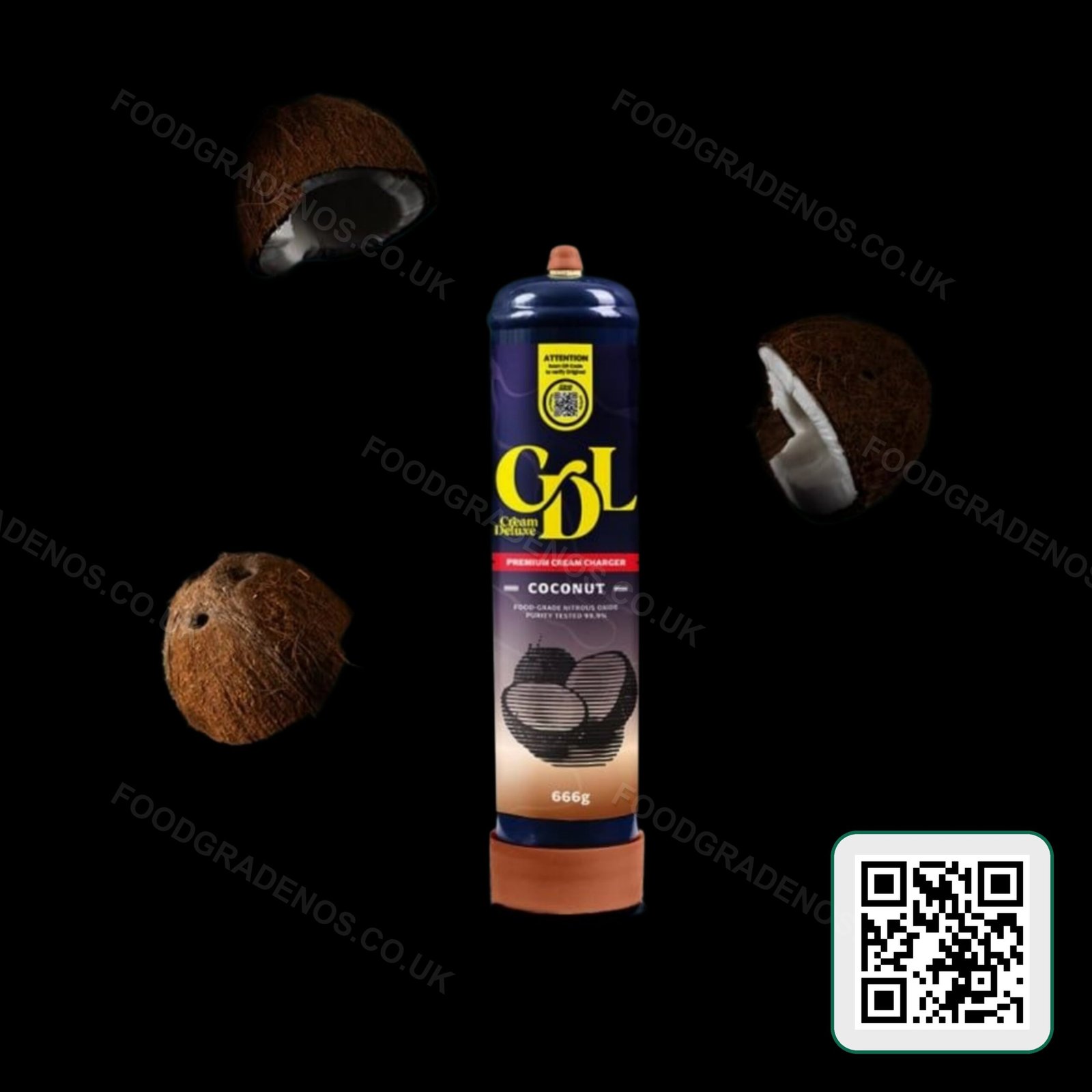 Cream Deluxe Sixth Wave 666g Food-Grade Cylinder - Image 3