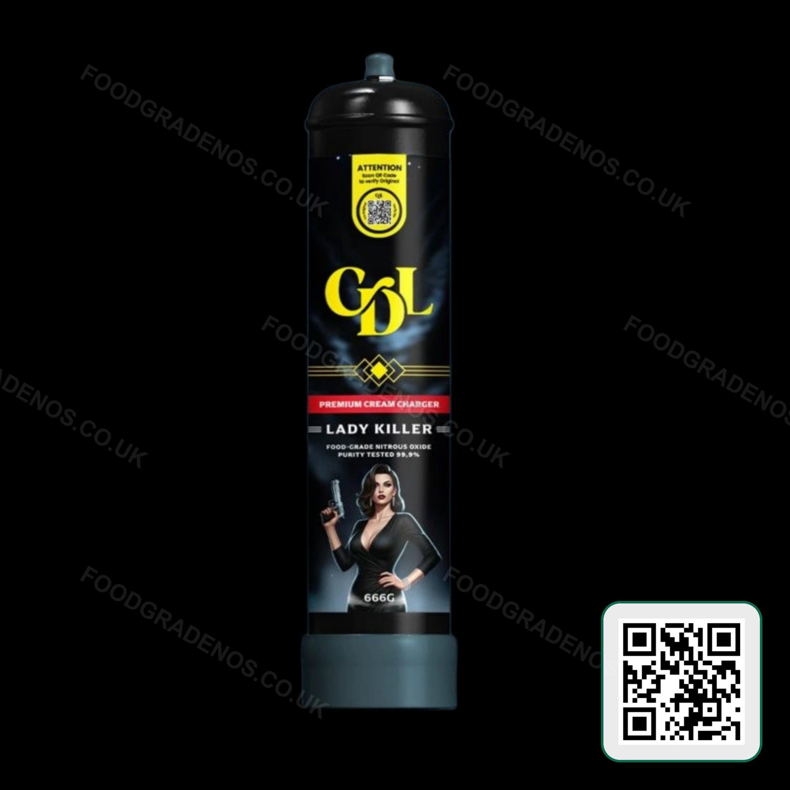 Cream Deluxe Sixth Wave 666g Food-Grade Cylinder